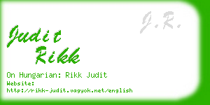 judit rikk business card